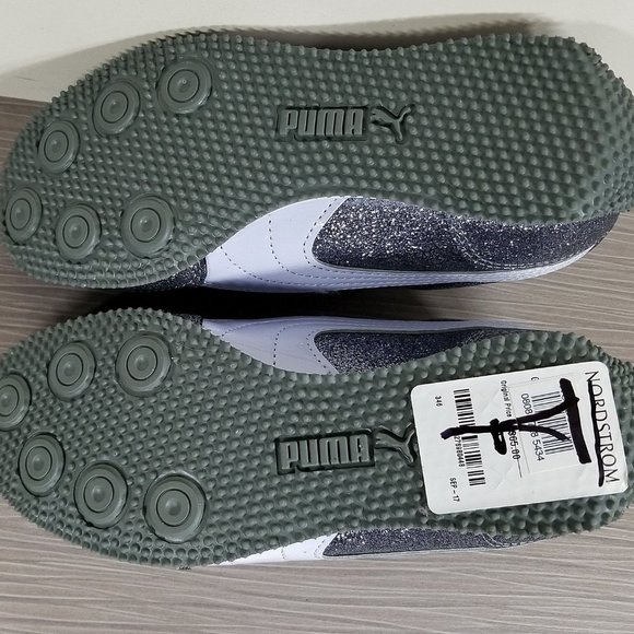 PUMA Whirlwind Glitz Sneaker, Grey, Childrens Size 3 / 34.5 (ages 5-8) - Picture 9 of 11